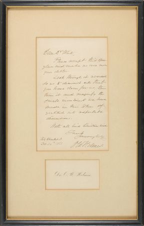 Lot #533 Oliver Wendell Holmes, Sr - Image 1