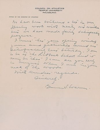 Lot #927 Glenn ?Pop? Warner: The football icon talks spring practice and nationwide recruiting - Image 2