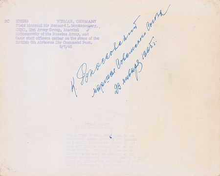 Lot #316 Konstantin Rokossovsky: The accomplished Red Army commander on V-E Day - Image 2