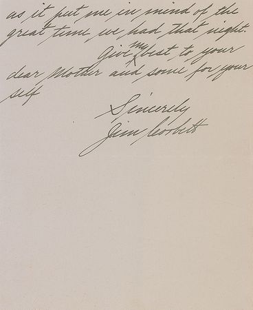 Lot #905 James J. Corbett Handwritten Letter Signed - Image 2
