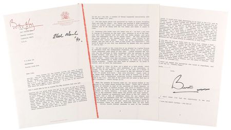 Lot #644 Queen: Brian May: Mentioning Michael Jackson, Van Halen, Slash, and Elton John, May discusses Queen?s legacy in the US: ?Music becomes a huge part of people?s emotional life, but always at the moment when it is ringing in their ears everywhere? - Image 1