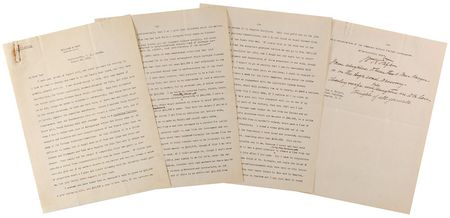 Lot #54 William H. Taft: ?Fall is a bombastes furioso, whom I had to dress down once at Albuquerque before New Mexico came in. He swaggers and blusters and must disgust members of the Senate? - Image 1