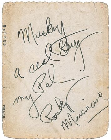 Lot #982 Rocky Marciano Signed Photograph - Image 1