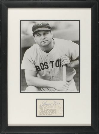 Lot #910 Jimmie Foxx Signature - Image 1