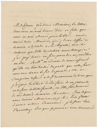 Lot #159 Charles Gravier, Comte de Vergennes Handwritten Letter Signed - Image 1