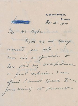 Lot #524 William Butler Yeats Handwritten Letter Signed - Image 1