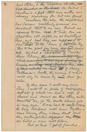Lot #495 Zane Grey: Amazing manuscript exploring his boyhood adventures and self-published first book - Image 2