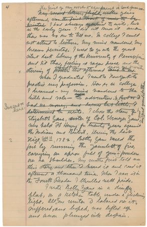Lot #495 Zane Grey: Amazing manuscript exploring his boyhood adventures and self-published first book - Image 4