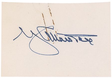 Lot #334 George C. Marshall and William Leahy Signatures - Image 1