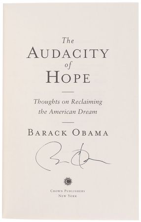 Lot #123 Barack Obama Book - Image 1