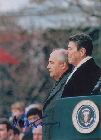 Lot #244 Mikhail Gorbachev Signed Photographs - Image 2