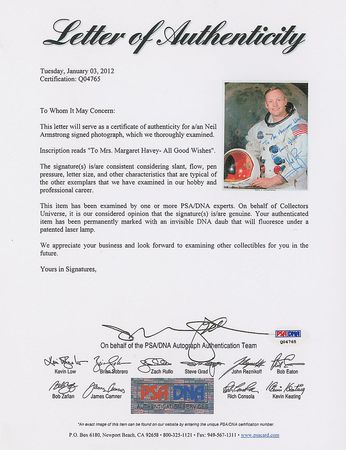 Lot #373 Neil Armstrong Signed Photograph - Image 2