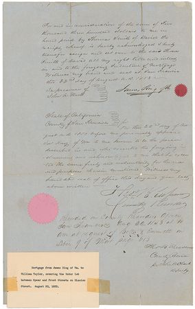 Lot #183 James King of William Signed Document - Image 4