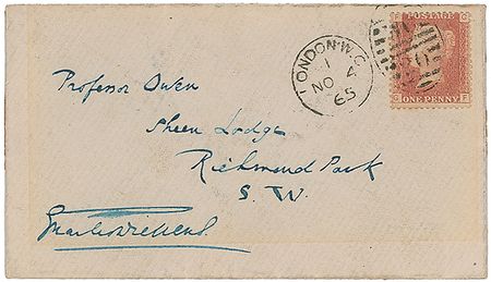 Lot #489. Charles Dickens Envelope