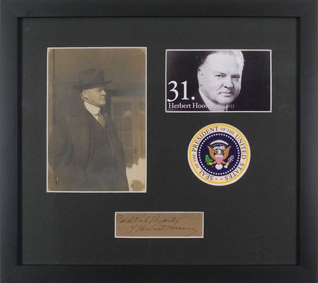Lot #101 Herbert Hoover Signature - Image 1