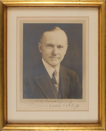 Lot #100 Calvin Coolidge Signed Photograph - Image 1