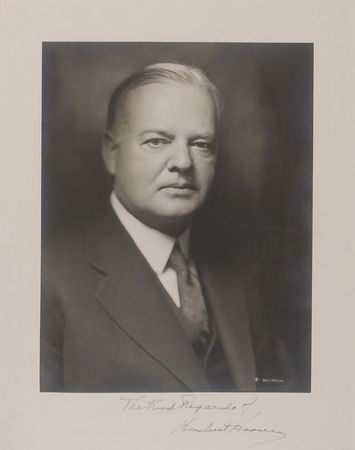 Lot #59 Herbert Hoover Signed Photograph - Image 2