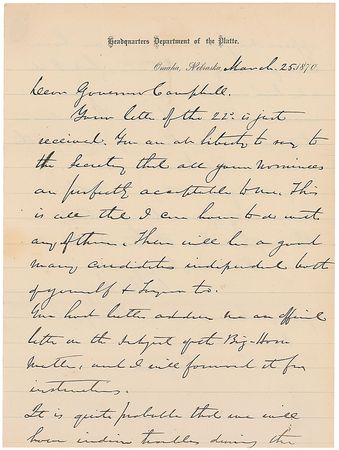 Lot #328 Christopher C. Auger Handwritten Letter Signed - Image 1