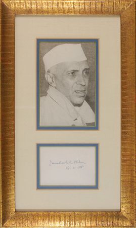 Lot #259 Jawaharlal Nehru Signature - Image 1