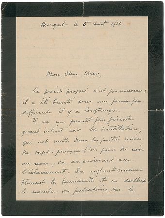 Lot #190 Louis Lumiere: “One should not hope to convince movie house owners to change projectors for an insignificant improvement which certainly would not have an impact on their receipts!” - Image 1