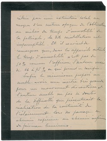 Lot #190 Louis Lumiere: “One should not hope to convince movie house owners to change projectors for an insignificant improvement which certainly would not have an impact on their receipts!” - Image 2