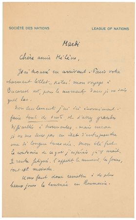 Lot #522 Paul Valery Handwritten Letter Signed - Image 1