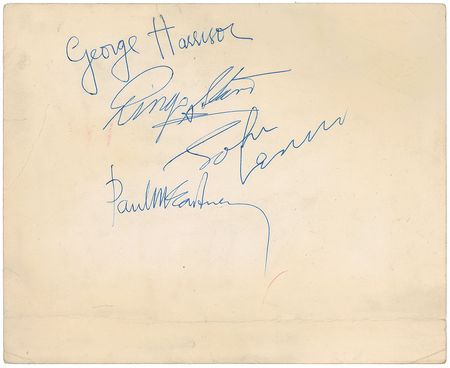 Lot #594 Beatles: Top Star portrait of the â€˜Fab Fourâ€™ purchased and signed at the first stop of their 1963 summer tour - Image 2