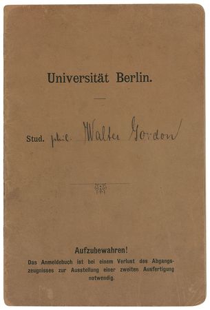 Lot #152 Albert Einstein's Noble Prize Winning Colleagues: University of Berlin class register, including Einstein’s revolutional quantum theory lectures, signed by four Nobel Prize winners - Image 1