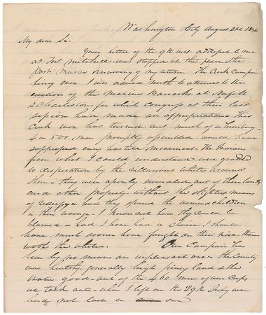 Lot #197 Native American: “The Indians from what I could understand were goaded to desperation by the villainous Whites around them–they were openly swindled out of their lands” - Image 1