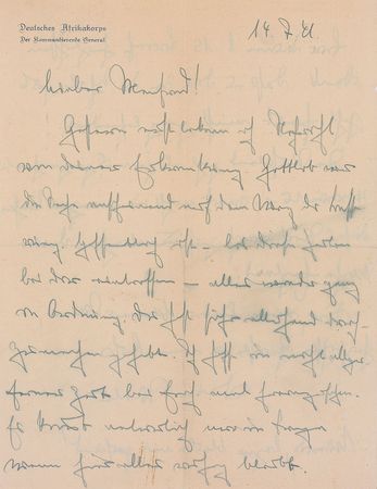 Lot #320 Erwin Rommel: Amazing archive of dozens of Rommel?s letters home during WWII: ?In Russia the advance is proceeding exceptionally well and probably this empire will collapse within a few weeks. Then, England, watch out!? - Image 8