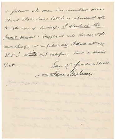 Lot #18 James Buchanan: ?Let New York politicks alone for the present as I have resolved to do. It is a perfect chaos? - Image 2