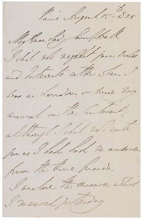 Lot #326 Duke of Wellington Handwritten Letter Signed - Image 1