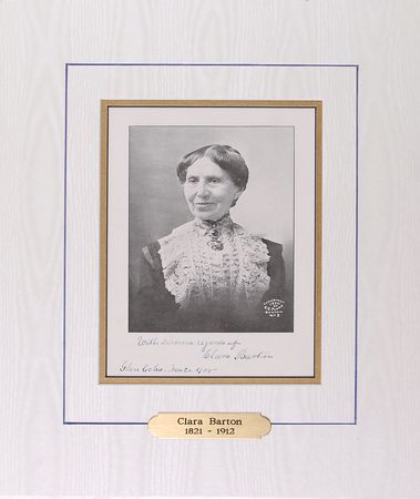 Lot #132 Clara Barton: Scarce signed portrait of the Red Cross founder - Image 1