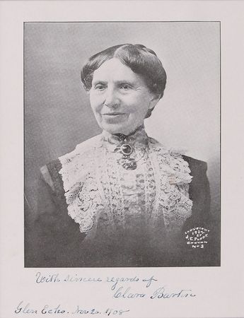 Lot #132 Clara Barton: Scarce signed portrait of the Red Cross founder - Image 2