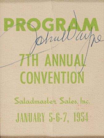 Lot #791 John Wayne Program Cover - Image 2