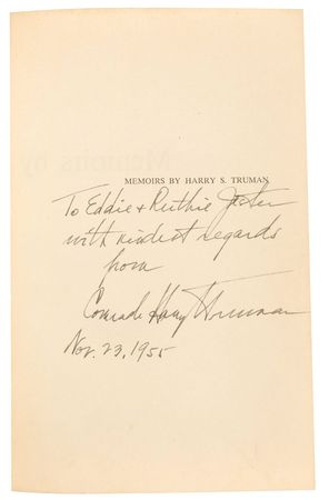 Lot #69 Harry S. Truman: “Comrade Harry S. Truman” presents his memoirs - Image 1