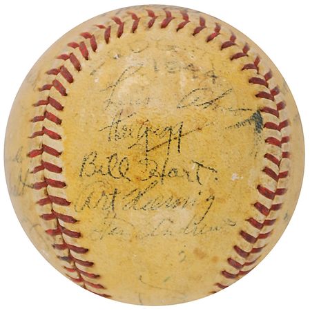 Lot #945 Brooklyn Dodgers: 1945 Baseball - Image 2