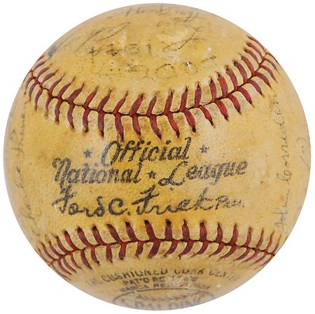 Lot #945 Brooklyn Dodgers: 1945 Baseball - Image 5