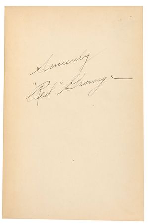 Lot #970 Red Grange - Image 1