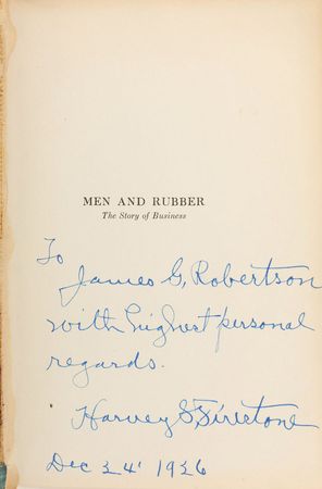 Lot #240 Harvey Firestone Book - Image 1