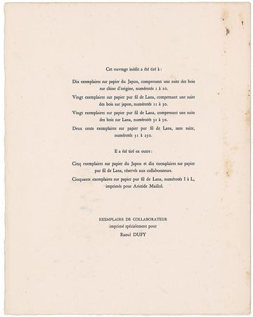 Lot #421 Raoul Dufy and Aristide Maillol Book - Image 3