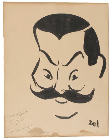 Lot #747 Brown Derby: Over 80 original caricatures from Brown Derby, many inscribed to the landmarkâ??s owner - Image 1