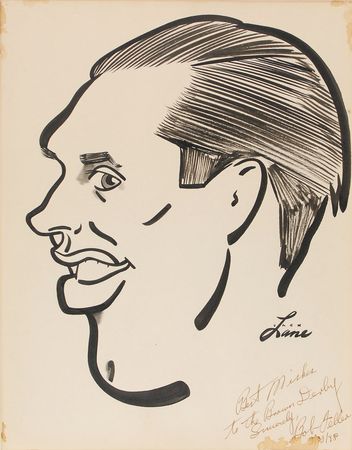 Lot #747 Brown Derby: Over 80 original caricatures from Brown Derby, many inscribed to the landmarkâ??s owner - Image 2