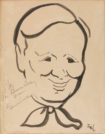 Lot #747 Brown Derby: Over 80 original caricatures from Brown Derby, many inscribed to the landmarkâ??s owner - Image 7