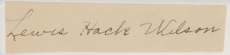 Lot #929 Hack Wilson: Scarce full signature of baseball?s unchallenged RBI king - Image 2