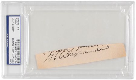Lot #890 Grover Cleveland Alexander Signature - Image 2