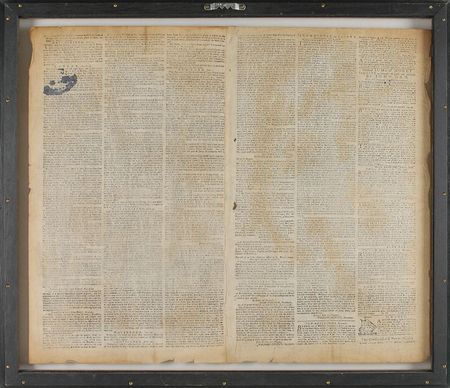 Lot #295 Declaration of Independence: July 3, 1776—the first published announcement of the Declaration of Independence - Image 2