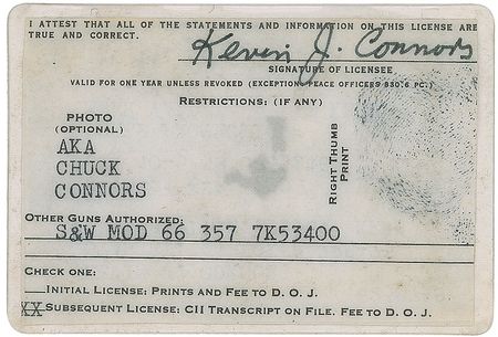 Lot #138 Chuck Connors - Image 2