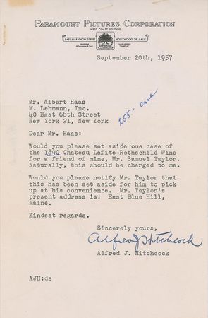 Lot #157 Alfred Hitchcock - Image 1