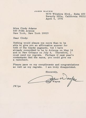 Lot #148 John Wayne - Image 1